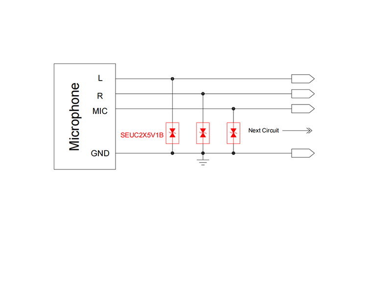 Microphone 靜電放電防護方案