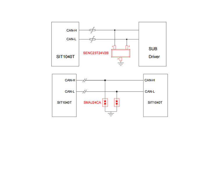 CAN 靜電放電防護方案