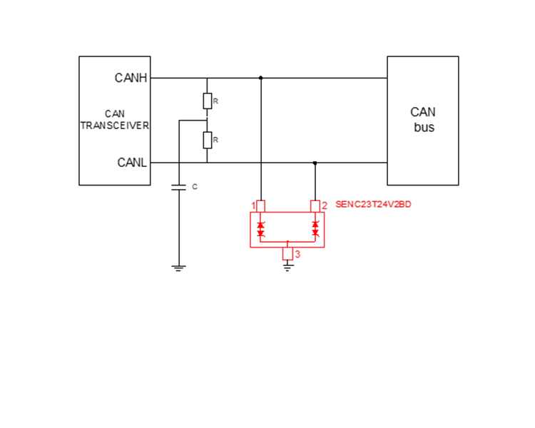 【新品發布】超大功率SOT-23封裝CAN BUS通訊接口靜電保護器件SENC23T24V2BD